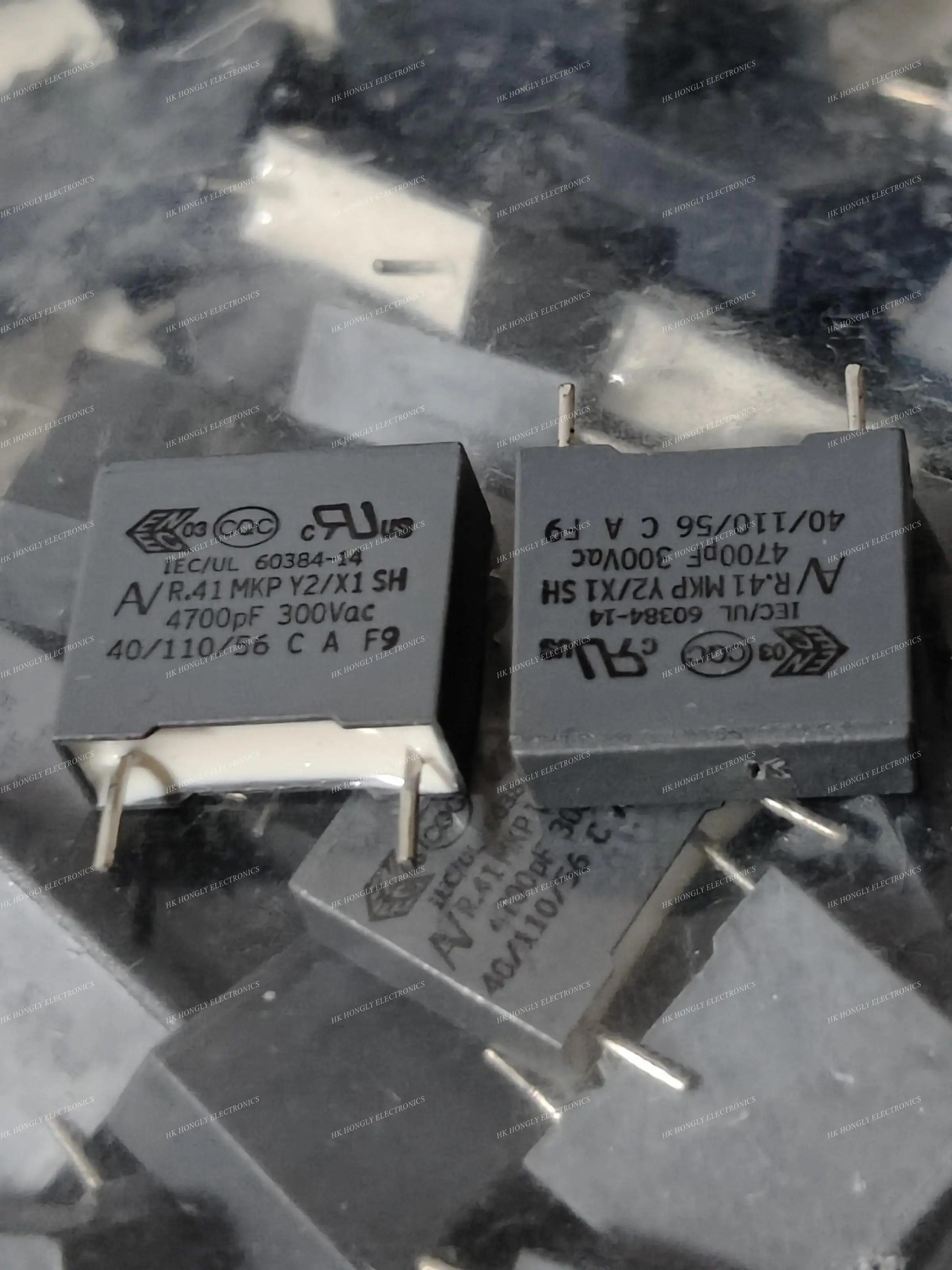 Enhanced High-Performance Film Capacitor Set, 300VAC, 10mm Pitch, 1000PF - 4700PF, Pack of 10