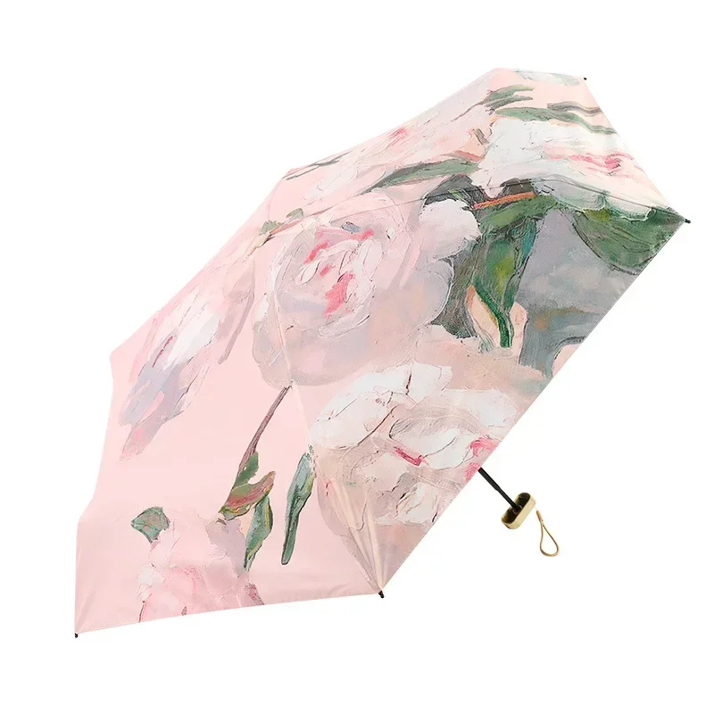 

Compact Men Umbrella Mini Rain Women Lightweight Parasol Portable 5/6-folding s Pocket Sunshade Sun Anti