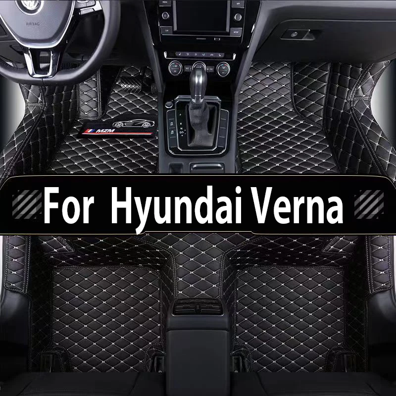 

Автомобильные коврики для хэтчбека Hyundai Verna 2010 2015 2016, автомобильные аксессуары, коврики для стайлинга салона, водонепроницаемые автомобильные
