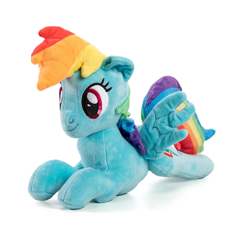 My Little Pony Plush Toy Anime Rainbow Dash Twilight Sparkle Fluttershy Pinkie Pie My Little Pony Stuffed Ornament Doll Kid Gift