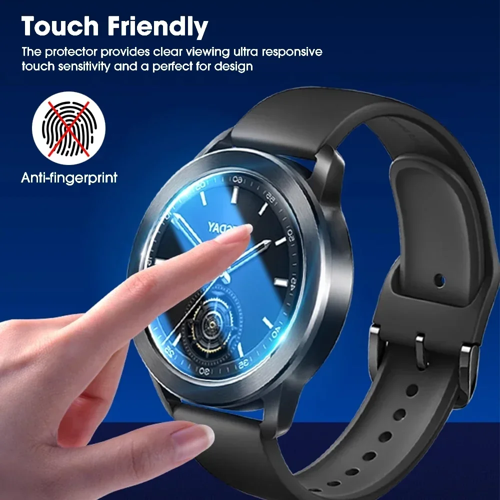 Premium Tempered Glass Screen Protector for Smartwatches - Anti-scratch Protective Film Cover (1 or 10 Pack)