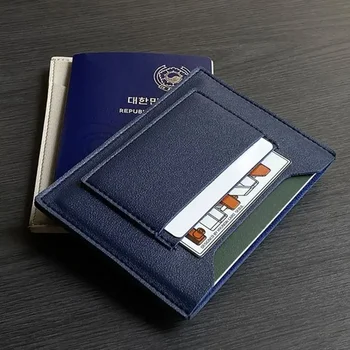 Custodia per passaporto multicolore Porta carte impermeabile in PU Porta carte da viaggio con multi-slot di grande capacità Portafoglio da viaggio per certificati