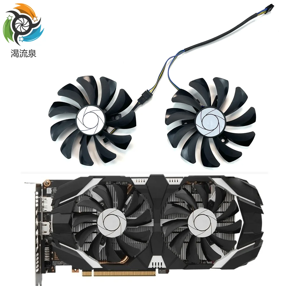 

New 2pcs/set 85MM HA9010H12F-Z 4Pin GPU Cooler Fan For MSI GTX 1060 OC 6G GTX 960 P106-100 P106 GTX1060 GTX960 Graphics Card Fan