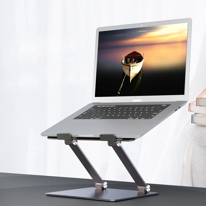 Adjustable Aluminum Foldable Ergonomic Laptop Stand Riser