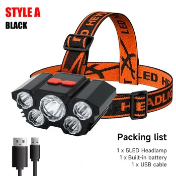 Rechargeable 5-LED Headlamp 1