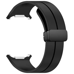 Magnetic Silicone Buckle Strap for Smartwatch 47mm - No-Gap Design Bracelet (B)