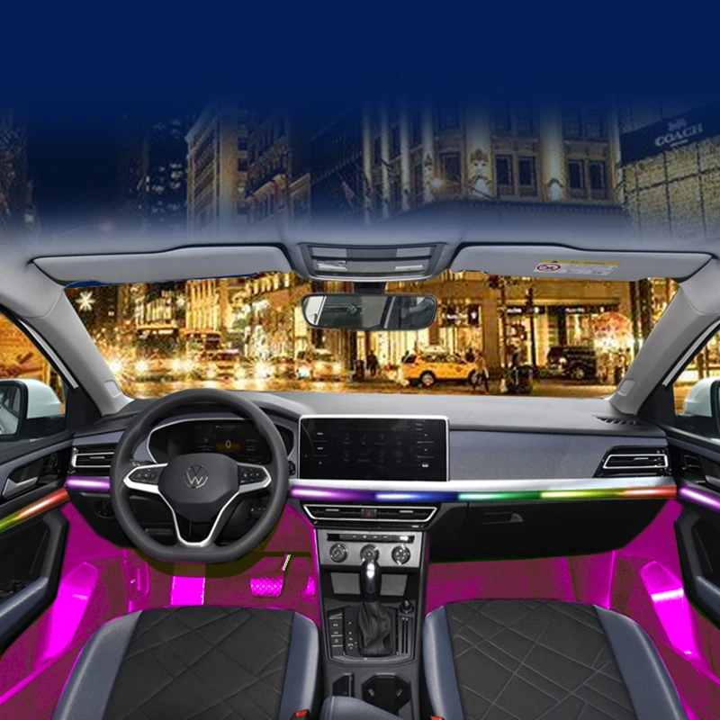 

Car interior modified LED acrylic hidden magic color dynamic streamer atmosphere light