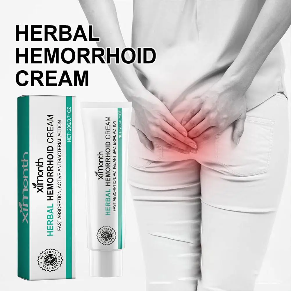 Hemorrhoids Ointment for Pain Swelling Bleeding Relief Herbal Cream for Internal & External Piles Therapy