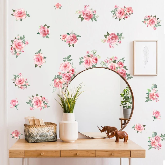 Nature Inspired Vibrant Floral Printed Wall Stickers / Decals for