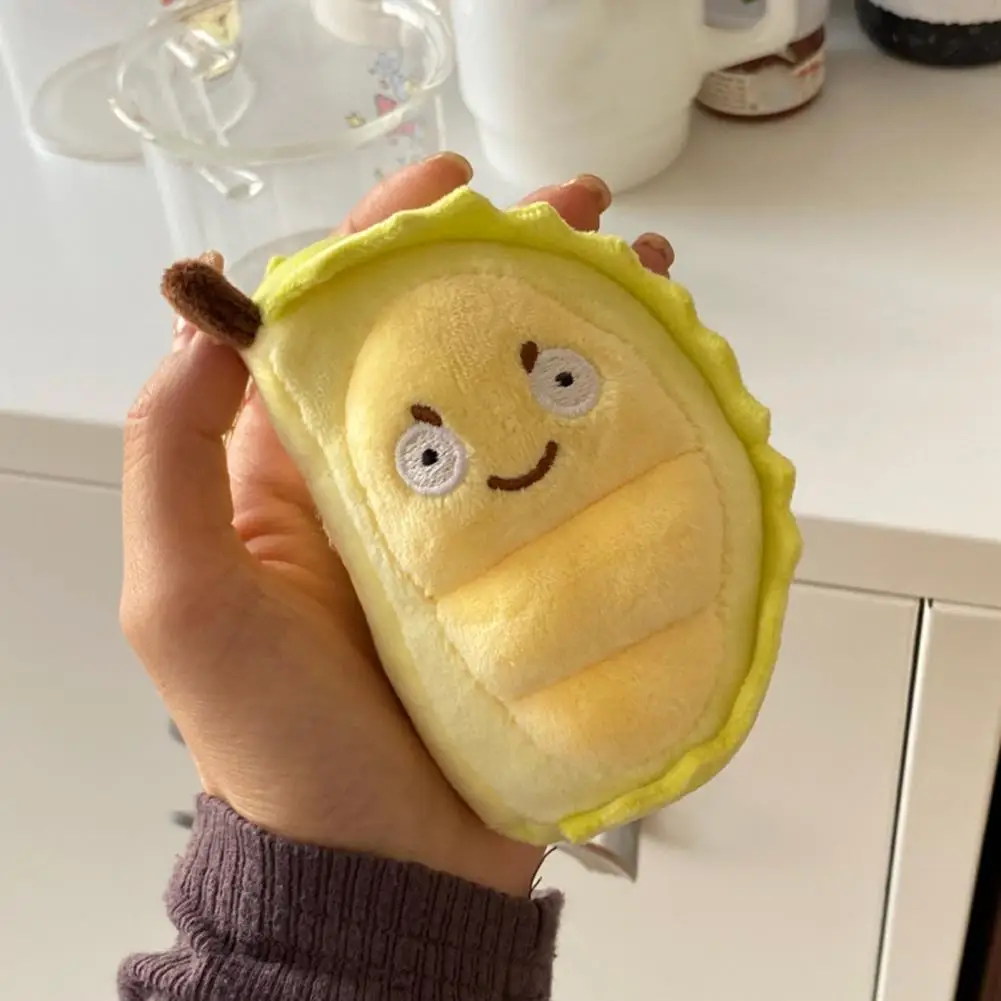 

Плюшевый брелок для ключей Durian, мягкий пушистый драгоценный орнамент, подарок на день рождения, драгоценное дерево