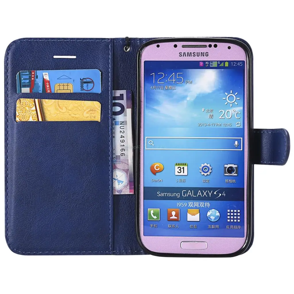 Flip Case for Samsung Galaxy S4 S GalaxyS4 I9500 I9505 I9506