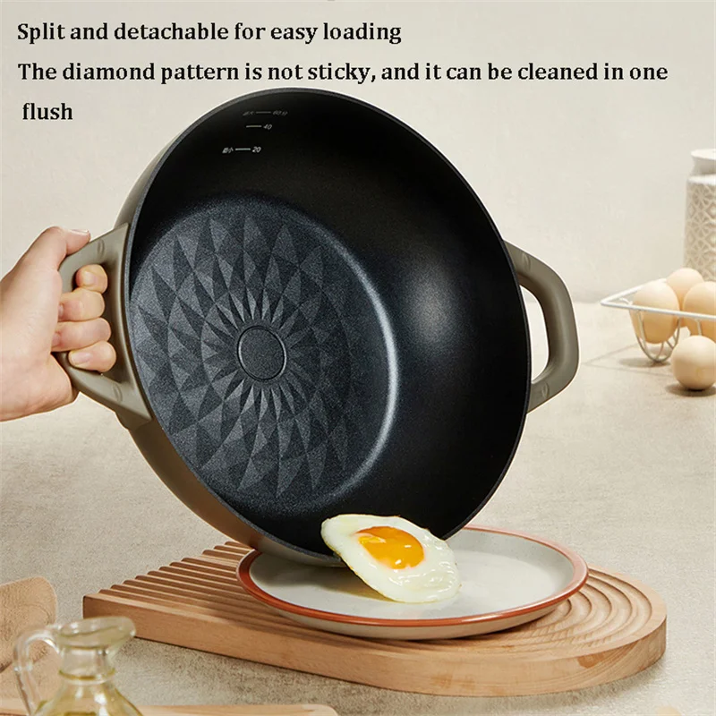 Multifunctional Electric Steamer Cooker 3 Layers Food Steamer Machine Steamer Pot Buffet Food Warmer Electric Kitchen Appliances 3