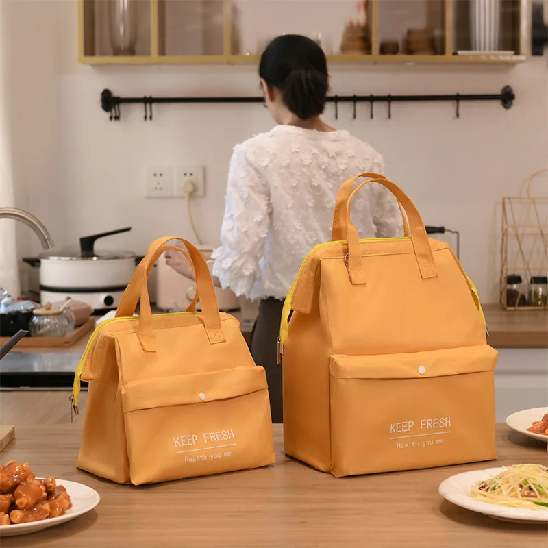 Портативная сумка для ланча, новинка, Термоизолированный Ланч-бокс, сумка-тоут, сумка-холодильник, сумка для бенто, обеденные сумки для хранения еды, можно напечатать логотип