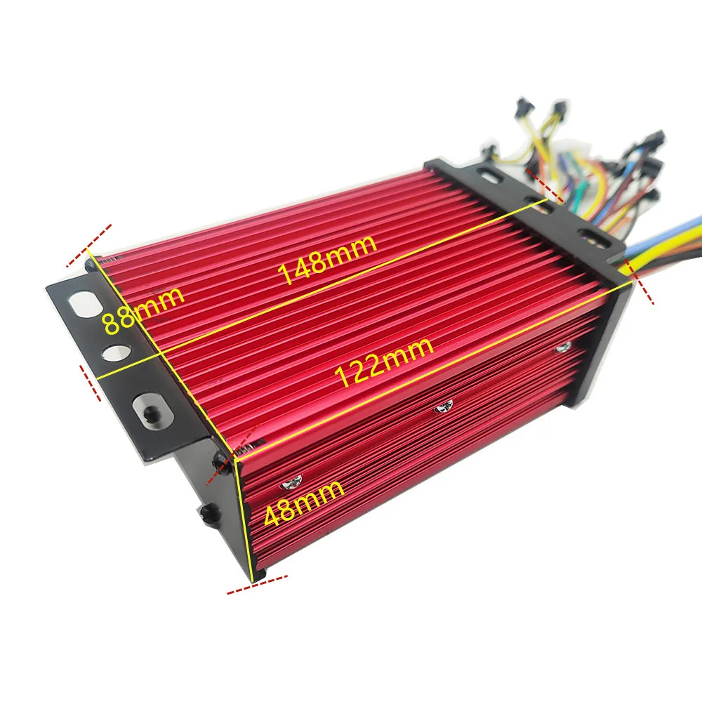 FCC BLDCコントローラーとLCDディスプレイ 36V 48V 52V 60V 72V 450W 500W 600W 25A 電動自転車/電動