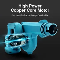 Cordless Electric Air Blower Vacuum Clean Dust Removal Snow Blower Machine Leaf Dust Collector Clean Power Tool for 18V Battery 2