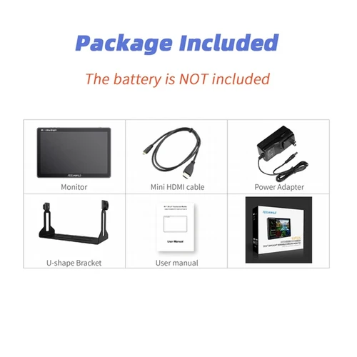 FEELWORLD LUT11S 울트라 브라이트 IPS 터치 스크린 3DLUT 3G-SDI HDMI DSLR 카메라 필드 모니터, F970 외장, 10.1 인치, 2000nit 7