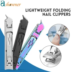 Cortador de unha aparador de tosquiadeira de unhas profissional aparador de manicure anti respingo pedicure scissor ferramentas de manicure de aço inoxidável