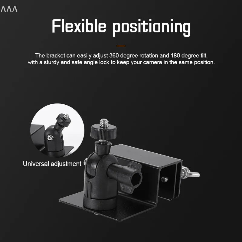 Special Monitoring Bracket For Rain Gutter Weatherproof Gutter Mount Bracket With Universal Screw Adapter Adjustable For Cameras