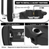 BUCKLOS Road Bike Aluminum Pedals 6 Degree Bicycle Self-Locking Pedal with Locking Plate for SPD-SL Cr-Mo Steel/Titanium Spindle 6