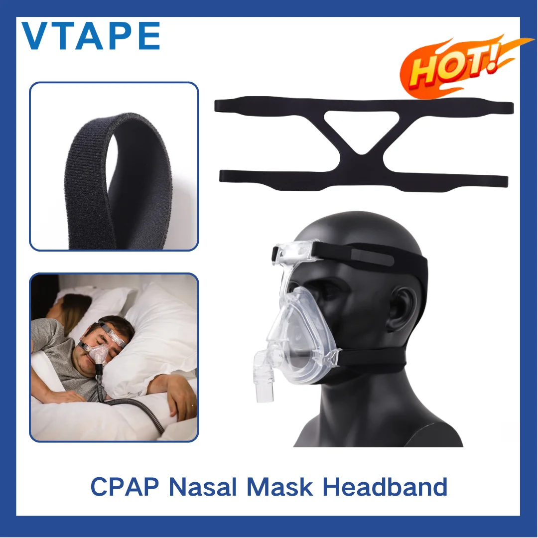 

CPAP Portable Elastic Anti-snoring Headband Washable Respirator Mask Head Belt Breathable Universal Nasal Mask Face Mask Medical