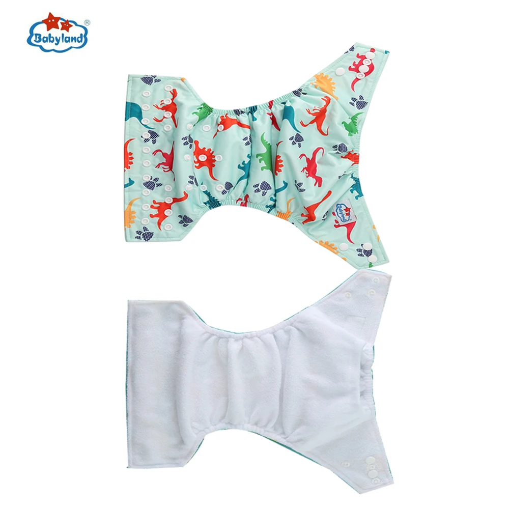 BABYLAND 2023 New Fashion Style Baby Nappy 4pcs/set Diaper Cover Washable Reusable Cloth Diaper