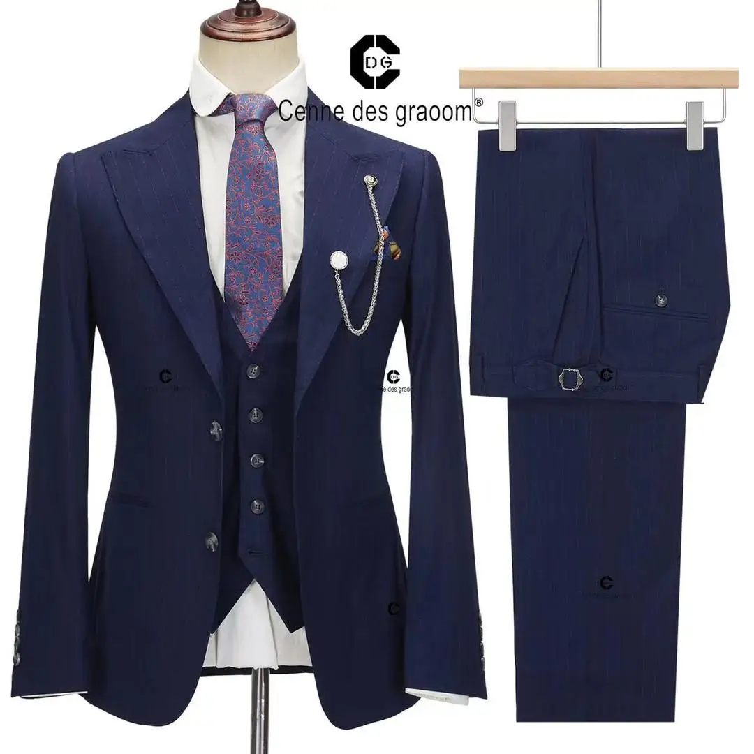 Men suits Autumn New Brand Fashion High quality Boutique Groom Casual Slim fit Wedding party Dress prom Tuxedo