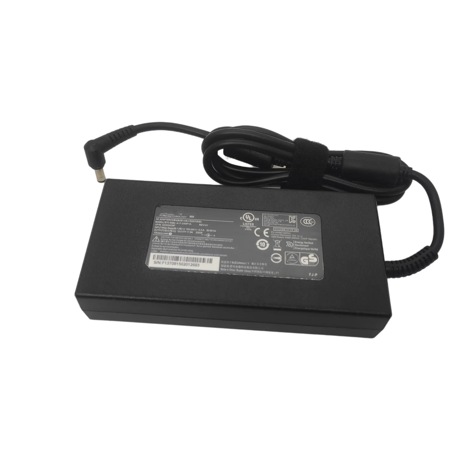 Genuine 19.5v 11.8a 230w 5.5x2.5 mm Adaptador para Msi Gs75 Gs65 Discrição 8sg A230a012l A17230p1a A12-230p1a P65 Laptop para Chicony - Imagem 4