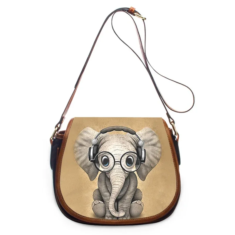 ndian Animal Elephant art print new fashion Women Crossbody Bag Luxury Handbag Women Bags Zipper Shoulder Bag women shoulder bag