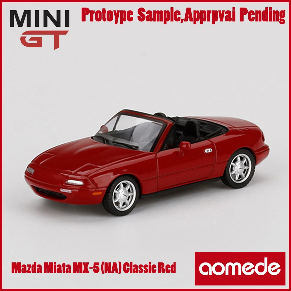 

Классические красные Автомобильные модели Mazda Miata MX-5 (NA), 1:64, LHD