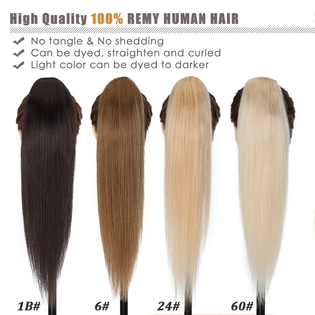 편안함과 스타일을 위한 클립 인 포니테일 익스텐션