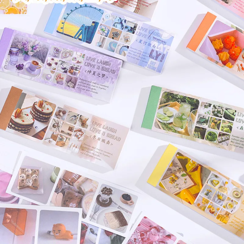 

30sheets Paintings Stationery Stickers Book DIY Diary Album Stationery Journaling Collage Decor Sticker Craft Supplies