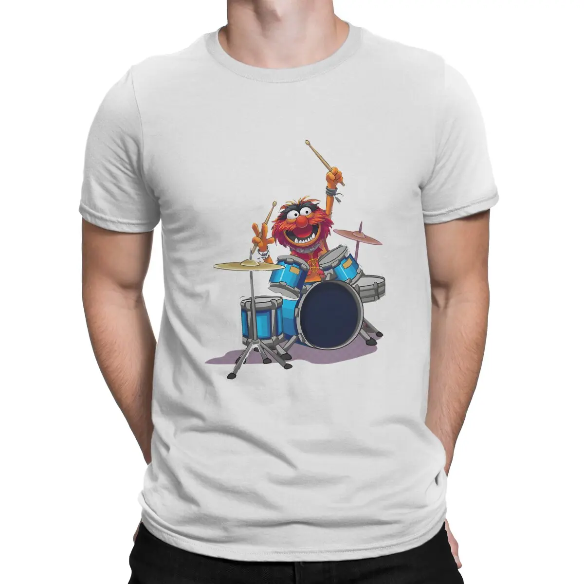 Maglietta Muppets Animal Drums – Divertente E Originale – Unisex Cotone 100%