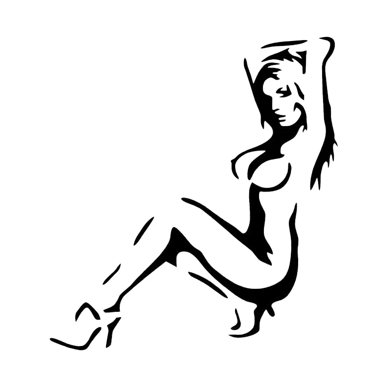 

Car Sticker Dancing Girl Sexy Woman Sticker Removable Decal Sticker Truck Window Motorcycle Wall Laptop Car