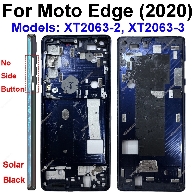 Motorola Moto Edge Plus Edge S Pro Edge 20 Pro Edge S30 중간 프레임 하우징 LCD 전면 프레임 베젤 수리 부품 용 중간 프레임
