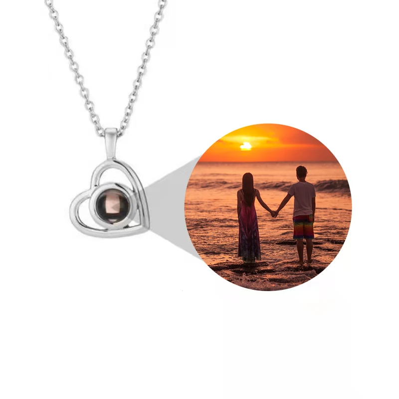 

Customized Photo Projection Necklace Mother's Day Mum Gift Lover Personalized Picture Name Memory Jewelry Birthday Gifts