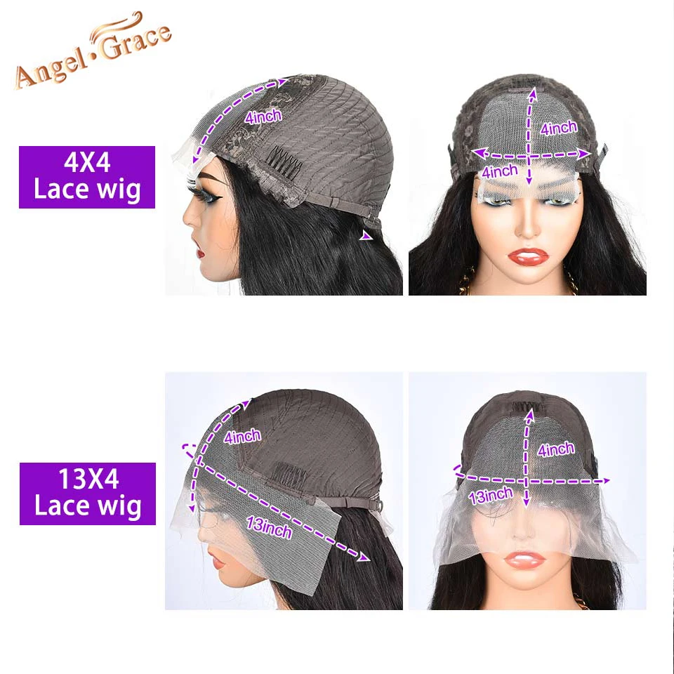 Brazilian Straight Bob 13x4 Lace Front Wigs Transparent Lace Front Human Hair Wig Pre Plucked With Baby Hair Remy For Women