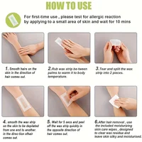 Bandes d'avertissement professionnelles pour épilation d'été, papier d'avertissement froid Double Face pour jambes, corps, visage, 6 bâtons, 10/20 bâtons 5