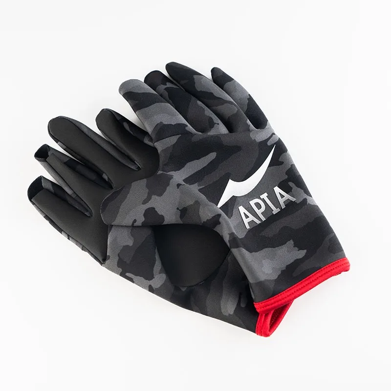 APIA Fishing Gloves for Men Three Fingers Cut Glove Warm Outdoor Gloves Autumn and Winter