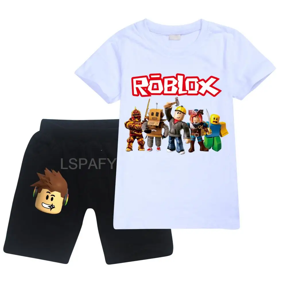 5-12 Years Kids Roblox Short Sleeve T-shirt Top.c