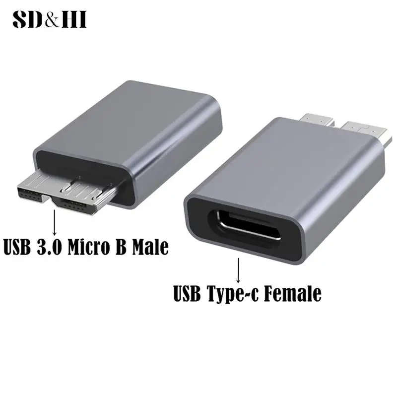 

Адаптер из алюминиевого сплава с портом USB типа C «мама» на Micro B «папа»