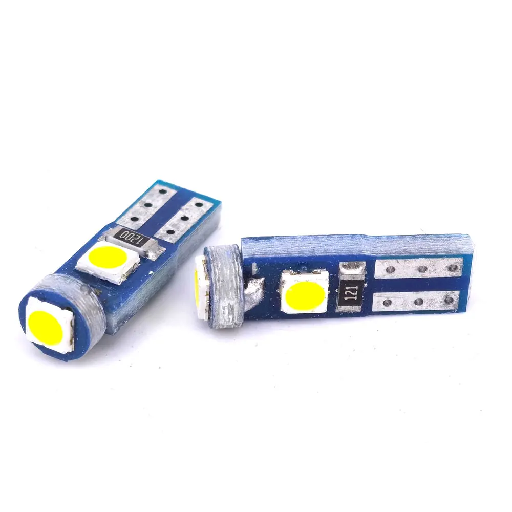 500PCS T5 LED W1.2W W3W LED 3030 3smd ڵ ׸  ڵ ̵     Ǳ   6 