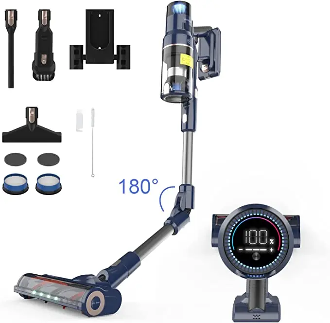 Vicsonic S7 30Kpa 480W Staubsauger Aspirapolvere 180 Tubo Pieghevole Aspirapolvere Senza Sacco Stick Aspirapolvere A Mano