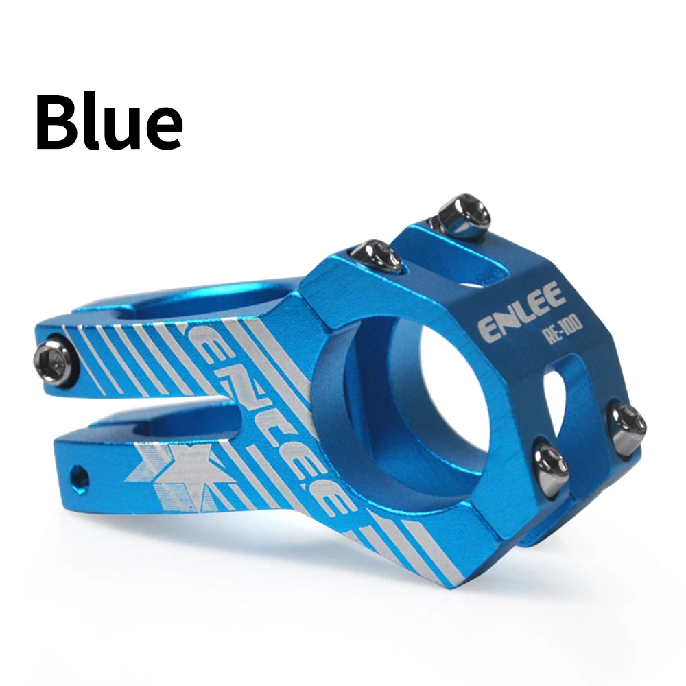 Boenoea Attacco manubrio per bicicletta, 31,8, 90 mm, 110 mm, 0-60 gradi, manubrio regolabile in lega di alluminio, per mountain bike, mountain bike e