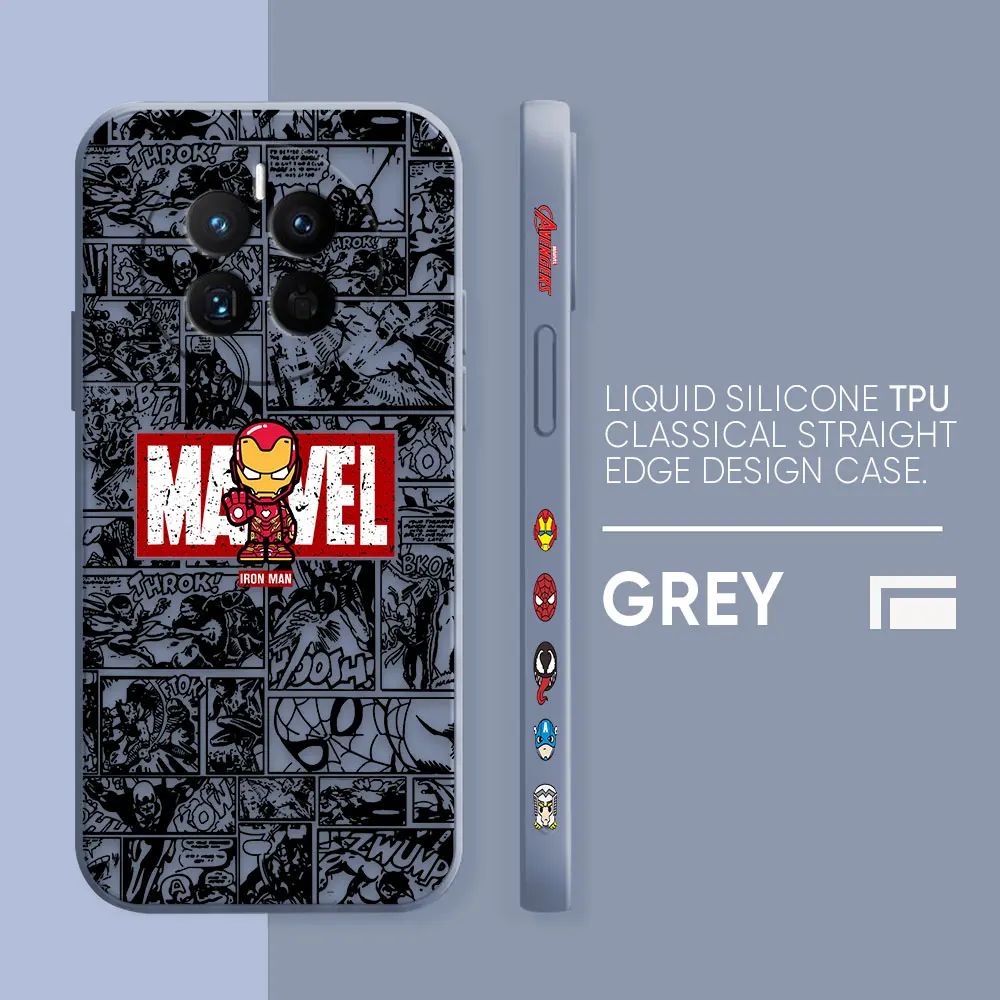 Phone Case For Huawei MATE 10 20 20X 30 40 50 P20 P30 P40 P50 10 PRO PLUS Case Funda Cqoue Shell Marvel Iron Spider-Man Comics