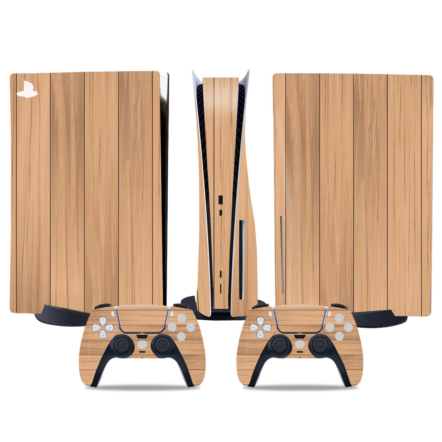 Sticker for PS5 Disk Console and 2 Controller Vinyl Decal Decorative Wrap Cover for Game Skin