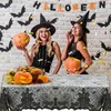 1 pcs of Halloween lace tablecloth spider web skull pattern rectangular shape for party decoration haunted house pumpkin design 2