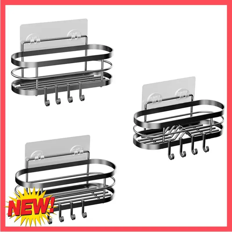 B17C Shower Rack,Adhesive Shower Organizer For Bathroom,Shower Shelve For Inside Shower,Rustproof Stainless Steel Rack