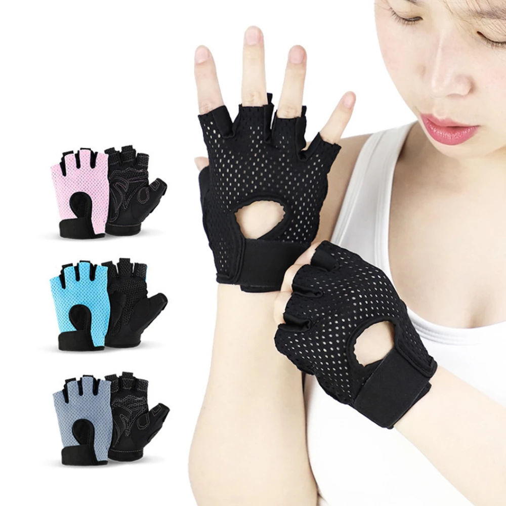 1 Pair Gym Gloves Fitness Weight Lifting Gloves Body Building Training