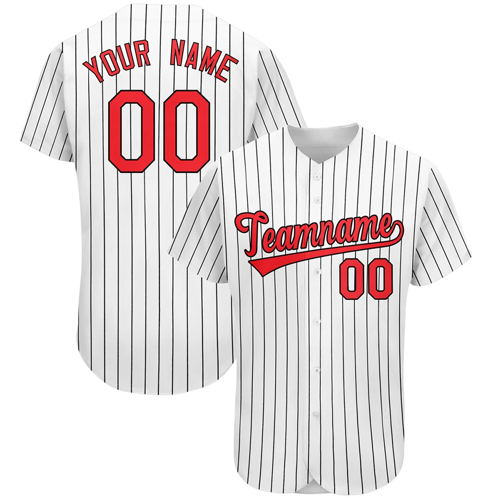 thumbnail image 1 of Camiseta de béisbol personalizable con estampado del equipo Yankees RedSox, nombre personal del equipo, número, camiseta de béisbol a rayas para hombres, mujeres y niños, 1 of 5