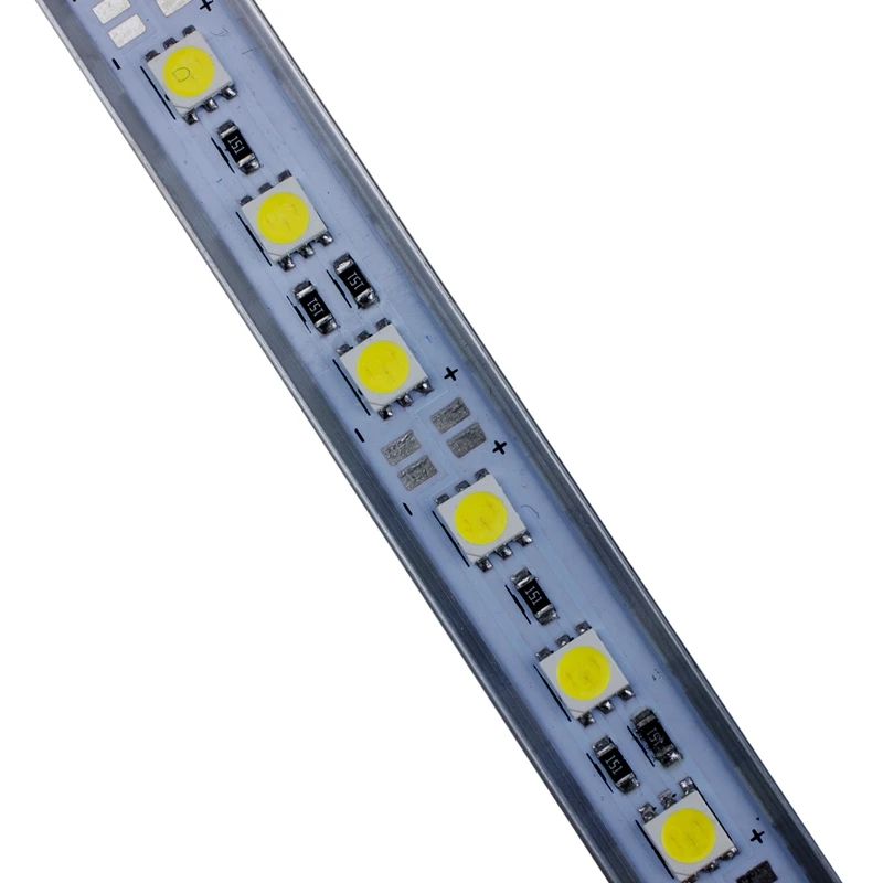 Promoção! Barra de tira rígida de alumínio luz, lâmpada, SMD, dia, branco, 5050, 36, 50cm, 2 pcs